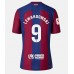 Barcelona Robert Lewandowski #9 Domácí Dres 2023-24 Krátkým Rukávem